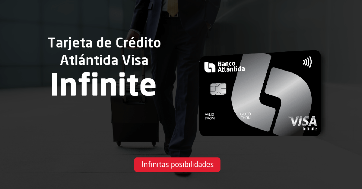 Tarjeta de crédito Visa Infinite Banco Atlántida